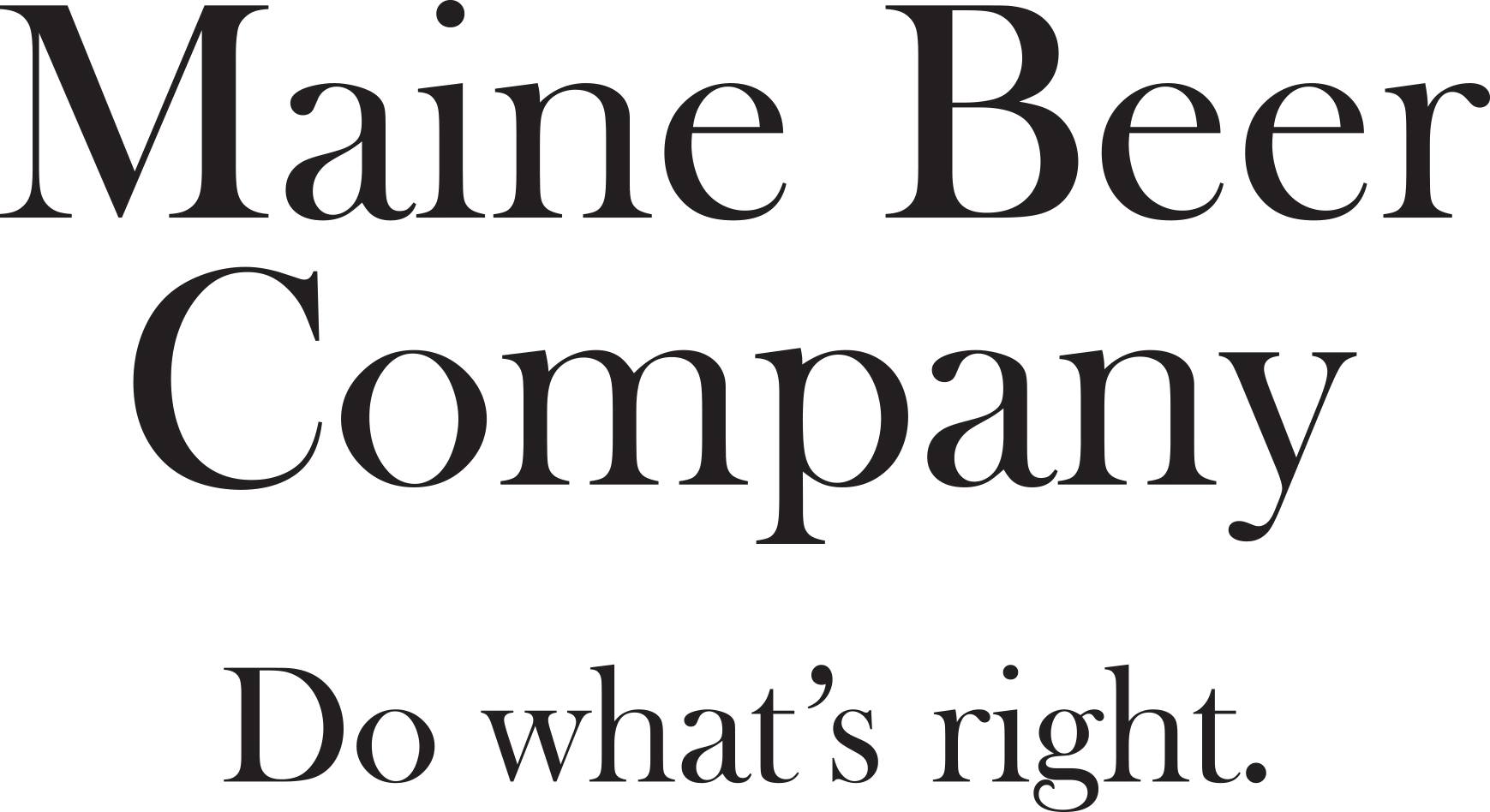 The Maine Beer Company Logo and tagline